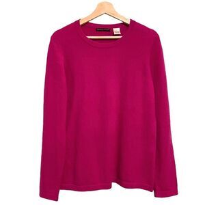 Preswick & Moore 100% Cashmere Pink Crewneck Sweater in Size Large